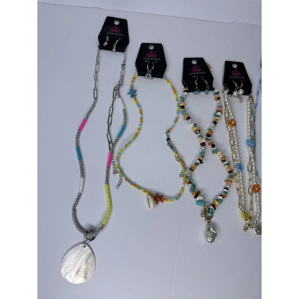 paparazzi jewelry lot bulk Beach theme necklaces, Earrings and bracelet